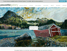 Tablet Screenshot of pousettegallery.com